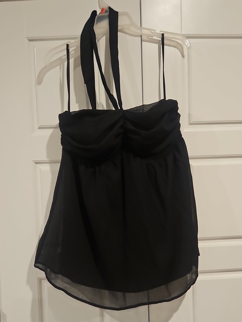 Express Black Chiffon Halter & Spaghetti Strap Camisole